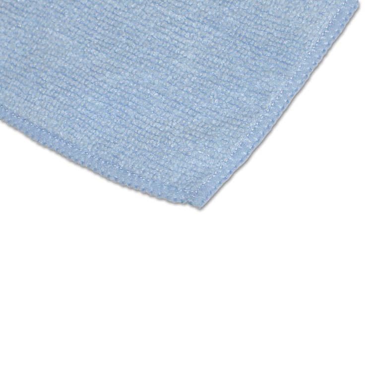 NORAZZA, . Extra-Large Microfiber Towels Twin-Pack, 15 x 15, Unscented, Blue, 2/Pack (END11421) thumbnail 2