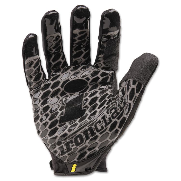 IRONCLAD PERFORMANCE WEAR Box Handler Gloves, EN388: 3131, 9" Long, Large, Black, Pair (IRNBHG04L)