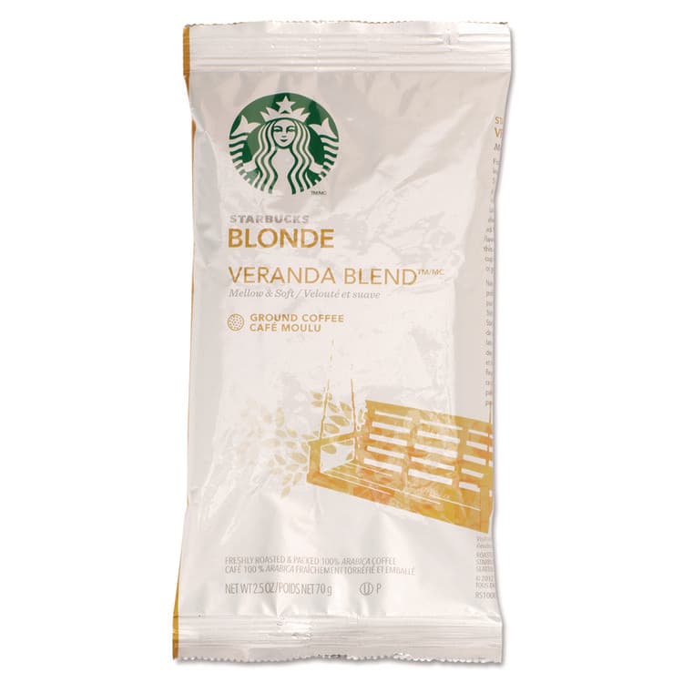 STARBUCKS COFFEE COMPANY Coffee, Veranda Blend, 2.5oz, 18/Box (SBK11020676)