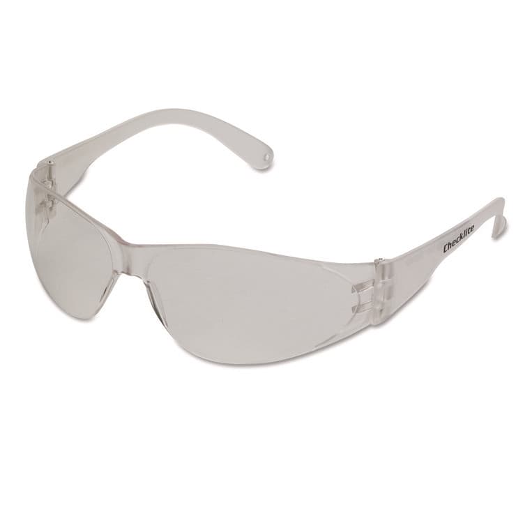 MCR SAFETY Checklite Safety Glasses CL110AF, Frameless, Clear Single Lens (CRWCL110AF)