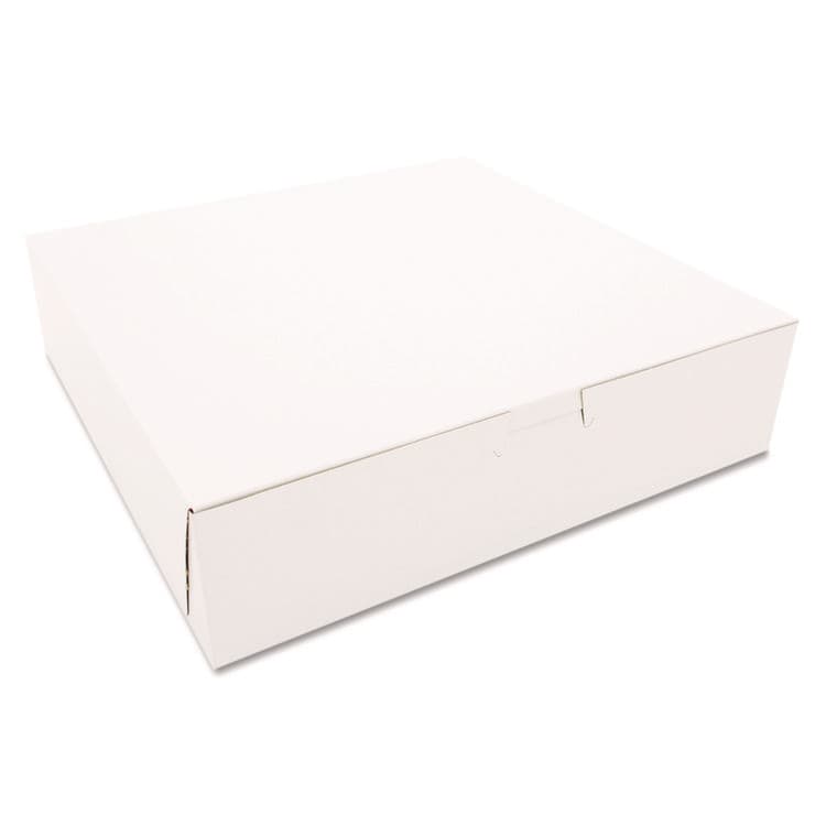 SOUTHERN CHAMPION TRAY White One-Piece Non-Window Bakery Boxes, 10 x 10 x 2.5, White, Paper, 250/Carton (SCH0969)
