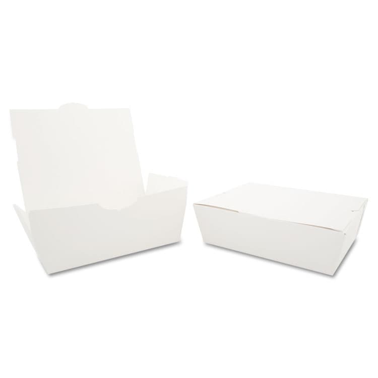 SOUTHERN CHAMPION TRAY ChampPak Carryout Boxes, #3, 7.75 x 5.5 x 2.5, White, Paper, 200/Carton (SCH0743)