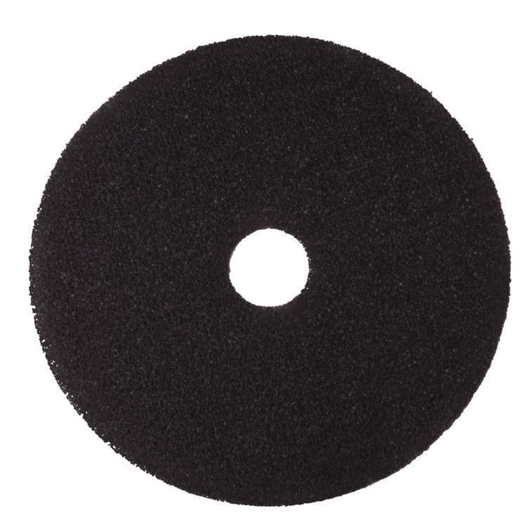 3M/COMMERCIAL TAPE DIV. Low-Speed Stripper Floor Pad 7200, 16" Diameter, Black, 5/Carton (MMM08378)