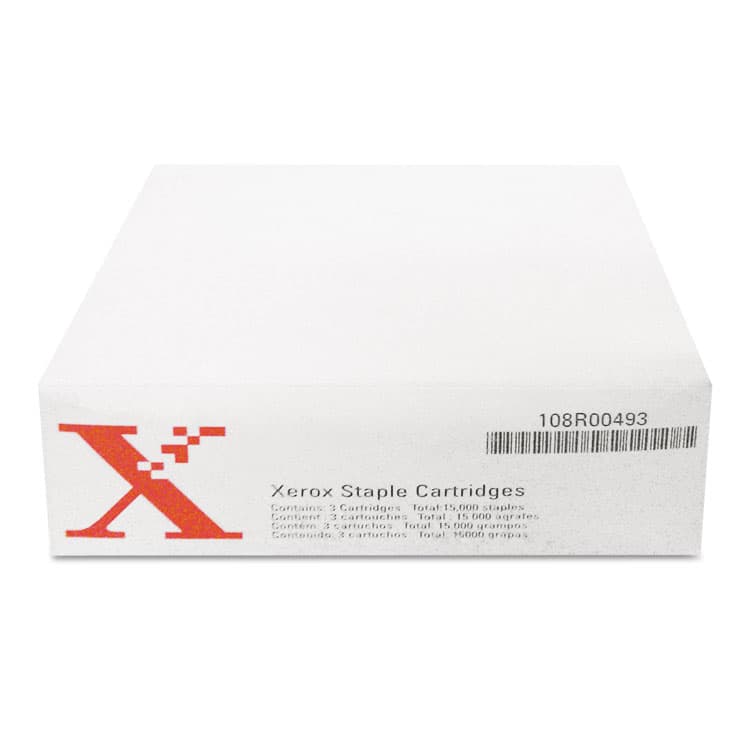 XEROX CORP. 108R00493 Staple Cartridge, 5,000 Staples/Cartridge, 3 Cartridges/Pack (XER108R00493)