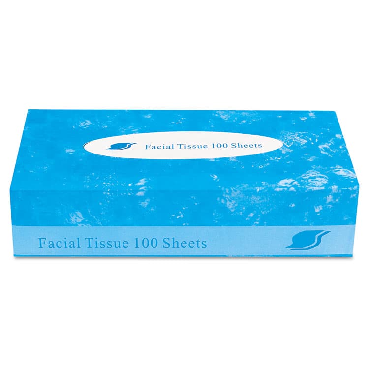 GEN Boxed Facial Tissue, 2-Ply, White, 100 Sheets/Box, 30 Boxes/Carton (GENFACIAL30100)