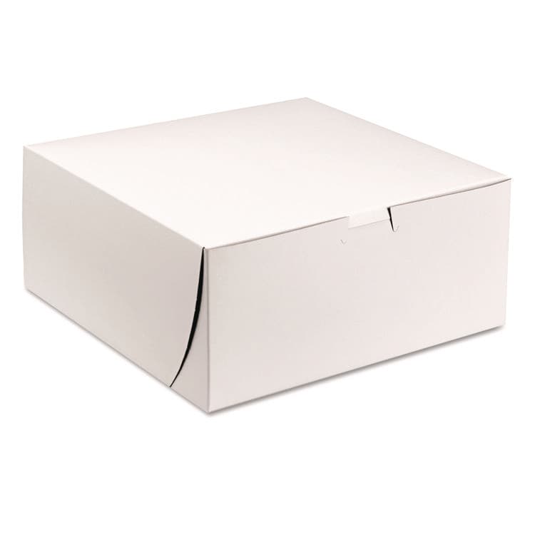 SOUTHERN CHAMPION TRAY White One-Piece Non-Window Bakery Boxes, 9 x 9 x 4, White, Paper, 200/Carton (SCH0961)