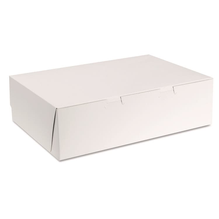 SOUTHERN CHAMPION TRAY White One-Piece Non-Window Bakery Boxes, 1/4-Sheet Cake Box, 14 x 10 x 4, White, Paper, 100/Carton (SCH1025)