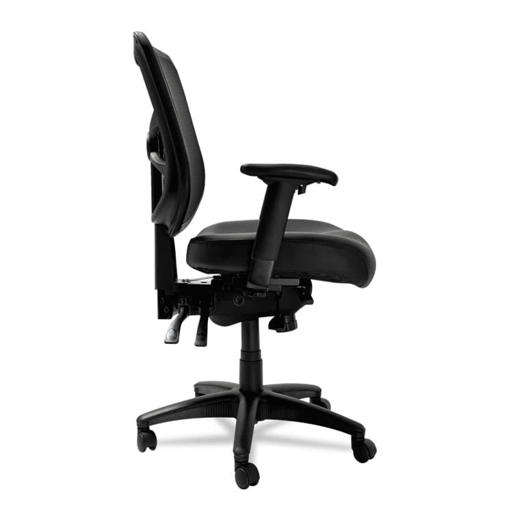 ALERA Alera Elusion Series Mesh Mid-Back Multifunction Chair, Supports Up to 275 lb, 17.7" to 21.4" Seat Height, Black (ALEEL4215) thumbnail 3