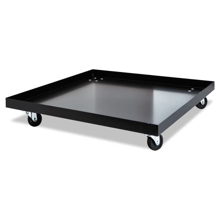 ALERA Stacking Chair Dolly, Metal, 320 lb Capacity, 22.44" x 22.44" x 3.93", Black (ALESCCART)