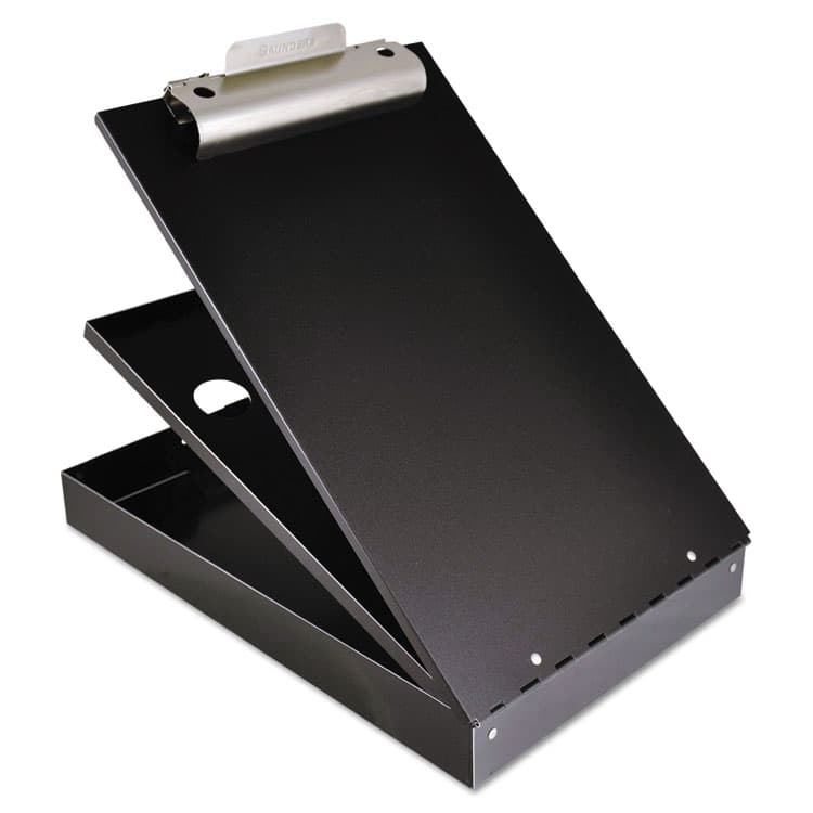 SAUNDERS MFG. CO., . Cruiser Mate Aluminum Storage Clipboard, 1.5" Clip Capacity, Holds 8.5 x 11 Sheets, Black (SAU21117)