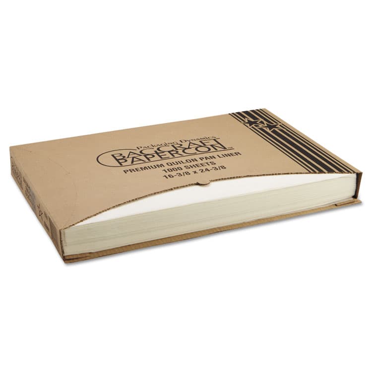 BAGCRAFT Premium Grease-Proof Quilon Pan Liners, 16.38 x 24.38, White, 1,000/Carton (BGC030001)