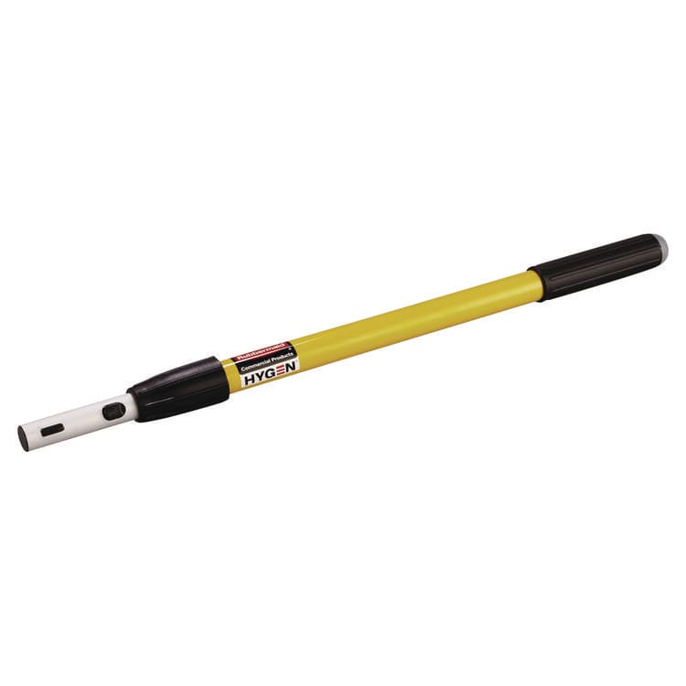 RUBBERMAID COMMERCIAL PROD. HYGEN Quick-Connect Extension Handle, 20" to 40", Yellow/Black (RCPQ745)