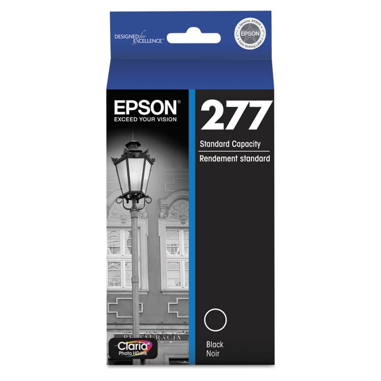 EPSON AMERICA, . T277120-S (277) Claria Ink, 240 Page-Yield, Black (EPST277120S)