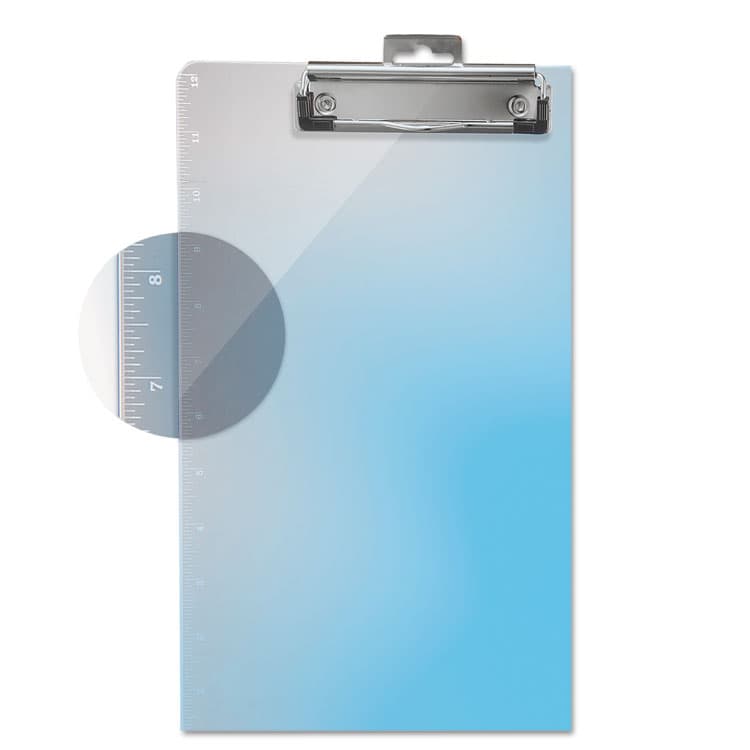 OFFICEMATE INTERNATIONAL CORP. Plastic Clipboards with 12" Ruler Markings, 0.5" Clip Capacity, Holds 8.5 x 11 Sheets, Clear (OIC83016) thumbnail 2