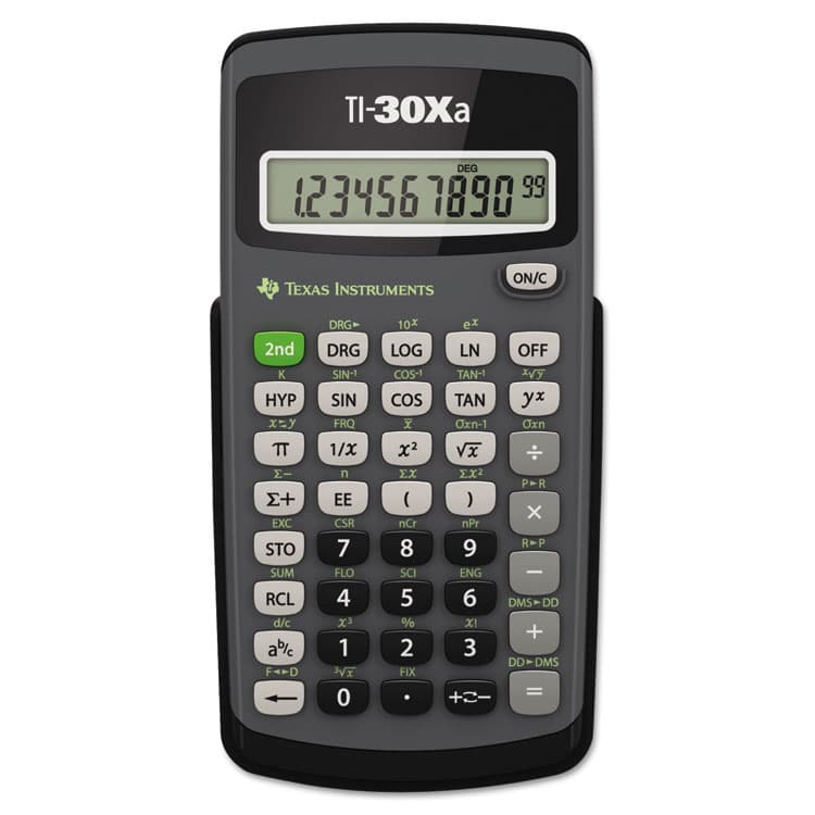 TEXAS INSTRUMENTS TI-30Xa Scientific Calculator, 10-Digit LCD (TEXTI30XA)