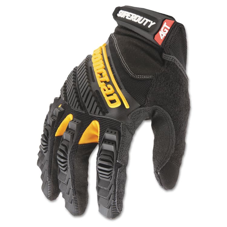 IRONCLAD PERFORMANCE WEAR SuperDuty Gloves, EN388: 4132, 12" Long, X-Large, Black/Yellow, Pair (IRNSDG205XL)
