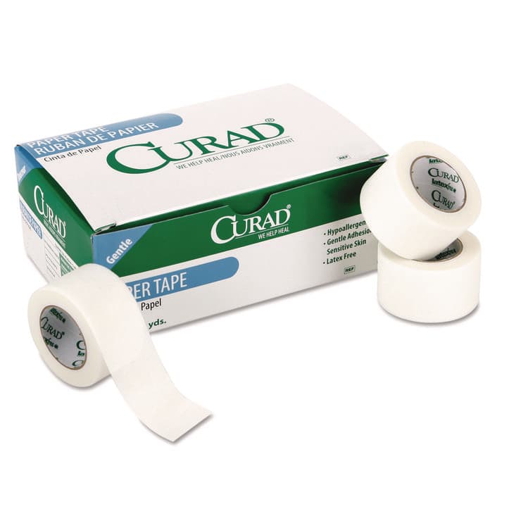 MEDLINE INDUSTRIES, . Paper Adhesive Tape, Medium-Duty, Acrylic/Paper, 2" x 10 yds, White, 6/Pack (MIINON270002)