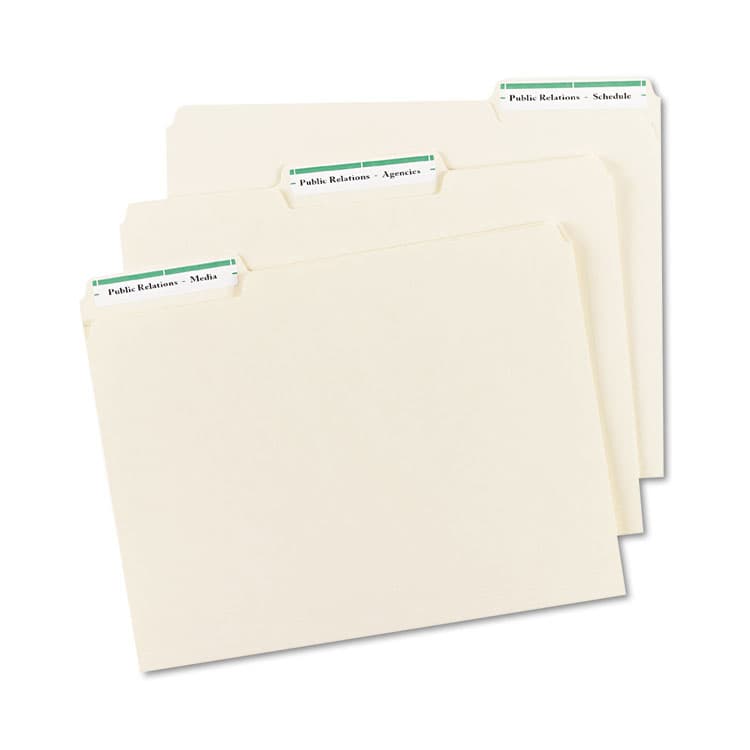 AVERY PRODUCTS CORPORATION Permanent TrueBlock File Folder Labels with Sure Feed Technology, 0.66 x 3.44, White, 30/Sheet, 50 Sheets/Box (AVE5866) thumbnail 4