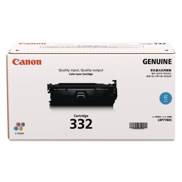 CANON USA, . 6262B012 (332) Toner, 6,400 Page-Yield, Cyan (CNM6262B012)
