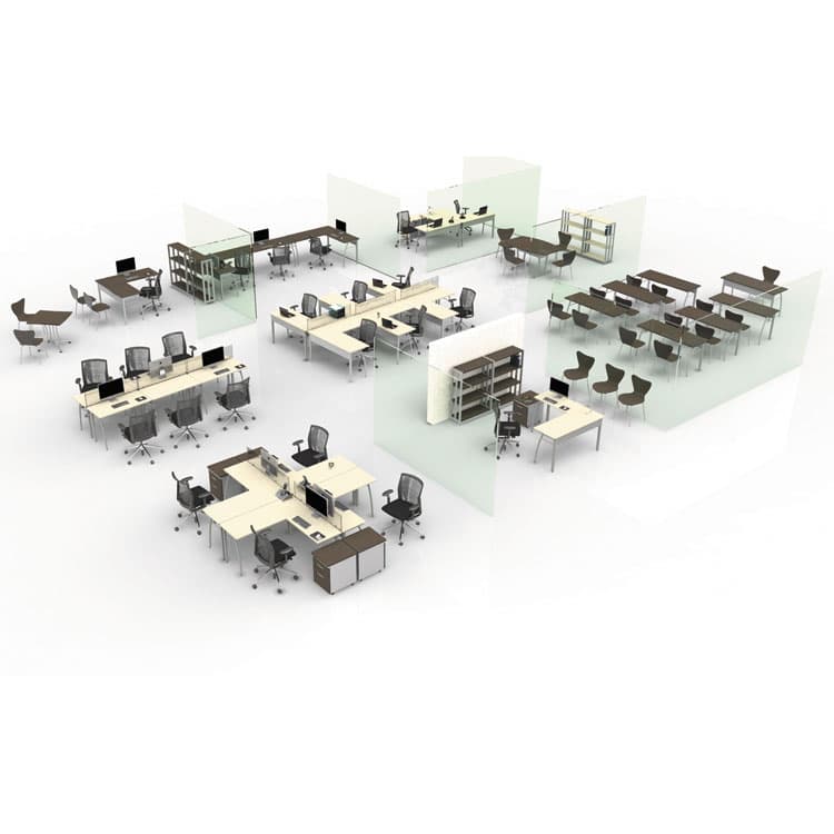 LINEA ITALIA Trento Line Dividing Panel, Polycarbonate, 47.13w x 1.75d x 15.5h, Translucent (LITTR721) thumbnail 4