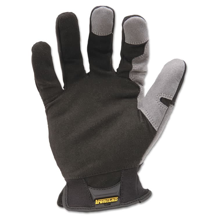 IRONCLAD PERFORMANCE WEAR Workforce Gloves, EN388: 3121, Medium, Gray/Black, Pair (IRNWFG03M) thumbnail 2