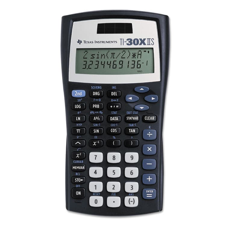 TEXAS INSTRUMENTS TI-30X IIS Scientific Calculator, 10-Digit LCD, Black (TEXTI30XIIS)