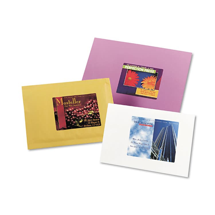 AVERY PRODUCTS CORPORATION Vibrant Laser Color-Print Labels w/ Sure Feed, 3.75 x 4.75, White, 100/PK (AVE6878) thumbnail 3