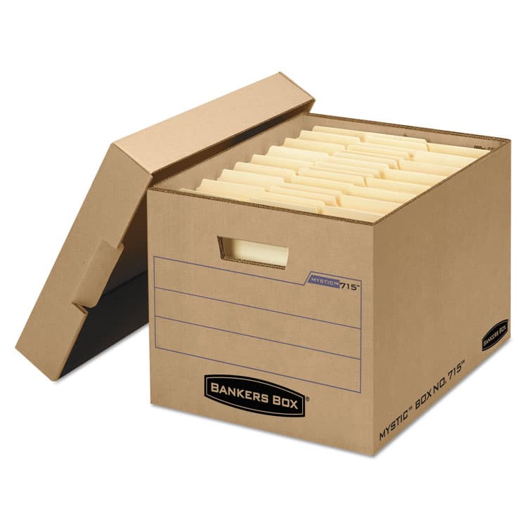 FELLOWES MFG. CO. Filing Box, Letter/Legal Files, 13" x 16.25" x 12", Kraft, 25/Carton (FEL7150001)