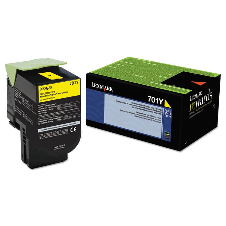 LEXMARK INT'L, . 70C10Y0 Return Program Toner, 1,000 Page-Yield, Yellow (LEX70C10Y0)