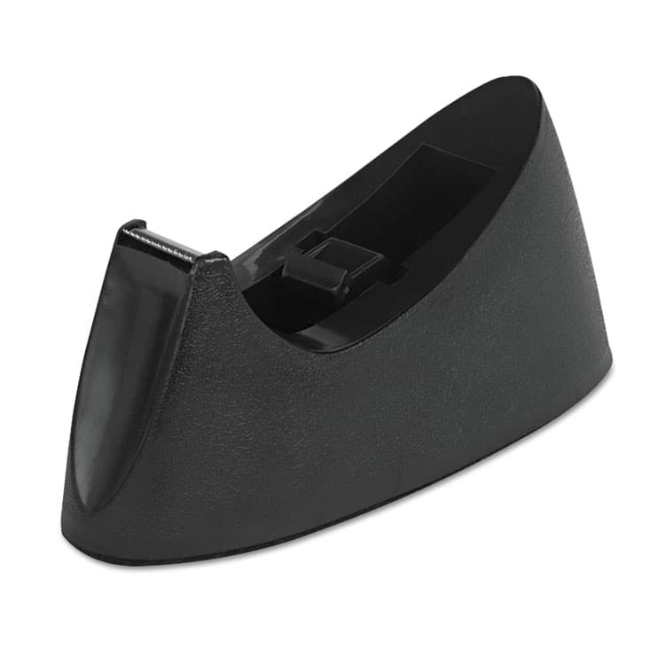 UNIVERSAL OFFICE PRODUCTS Desktop Tape Dispenser, Weighted Nonskid Base, 1" Core, Black (UNV15001)