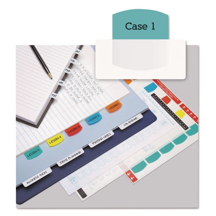 REDI-TAG CORPORATION Laser Printable Index Tabs, 1/5-Cut, Assorted Colors, 1.13" Wide, 100/Pack (RTG33120) thumbnail 4