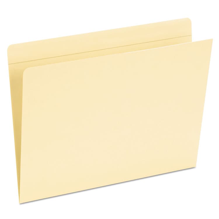 TOPS BUSINESS FORMS Top Tab Pocket Folders, Straight Tabs, Letter Size, Manila, 50/Box (PFX16651)