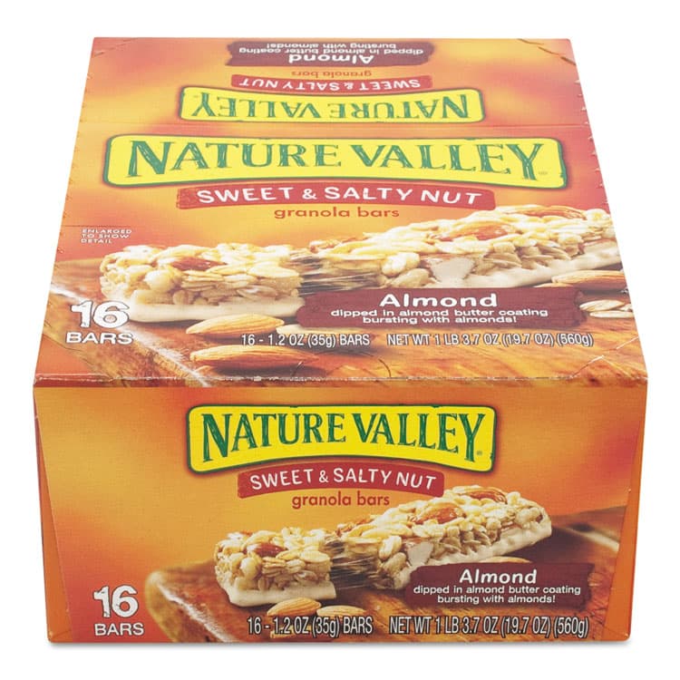 GENERAL MILLS Granola Bars, Sweet and Salty Nut Almond Cereal, 1.2 oz Bar, 16/Box (AVTSN42068) thumbnail 4