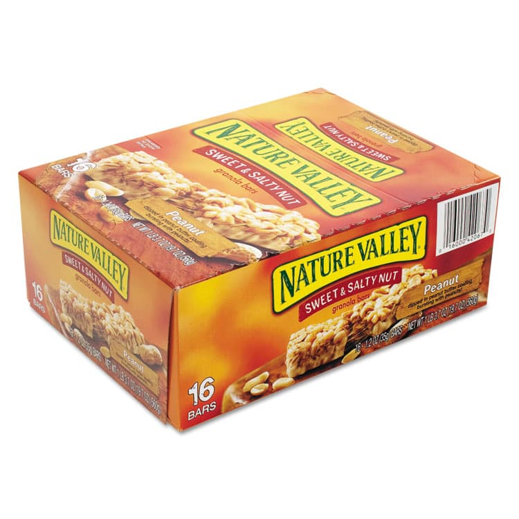 GENERAL MILLS Granola Bars, Sweet and Salty Nut Peanut Cereal, 1.2 oz Bar, 16/Box (AVTSN42067) thumbnail 2