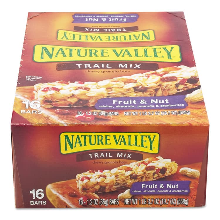 GENERAL MILLS Granola Bars, Chewy Trail Mix Cereal, 1.2 oz Bar, 16/Box (AVTSN1512) thumbnail 3