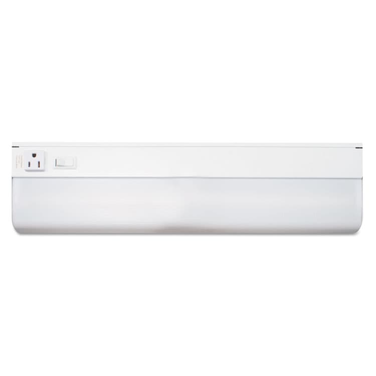 LEDU CORP. Low-Profile Under-Cabinet LED-Tube Light Fixture with (1) 9 W LED Tube, Steel Housing, 18.25" x 4" x 1.75", White (LEDL9011)