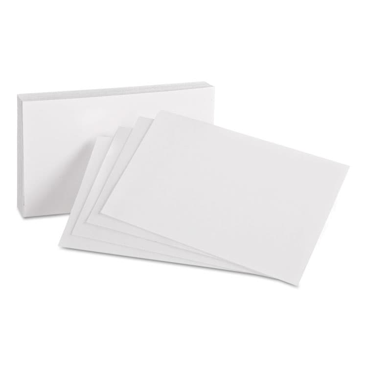 TOPS BUSINESS FORMS Unruled Index Cards, 4 x 6, White, 100/Pack (OXF40)