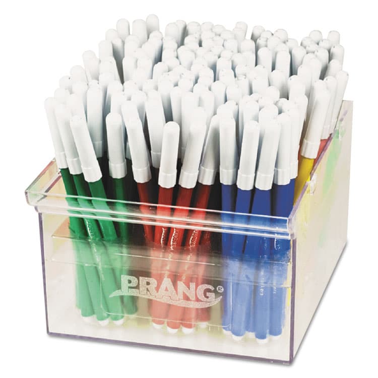 DIXON TICONDEROGA CO. Fine Line Markers, Fine Bullet Tip, Assorted Colors, 144/Set (DIX80744)