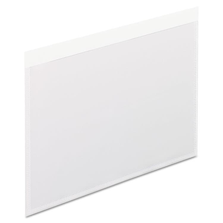 TOPS BUSINESS FORMS Self-Adhesive Pockets, 6" x 4", Clear Front/White Back, 100/Box (PFX99376)