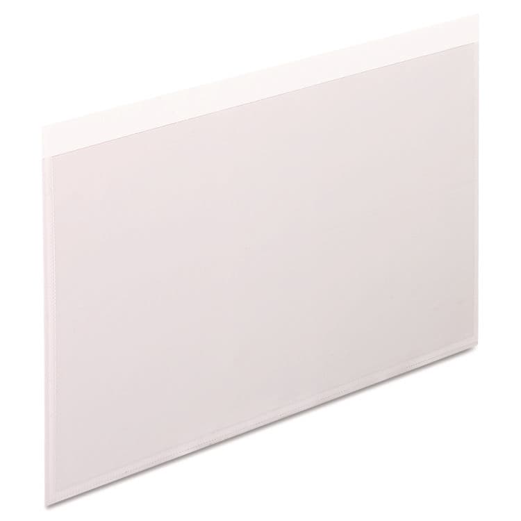 TOPS BUSINESS FORMS Self-Adhesive Pockets, 8" x 5", Clear Front/White Back, 100/Box (PFX99377)