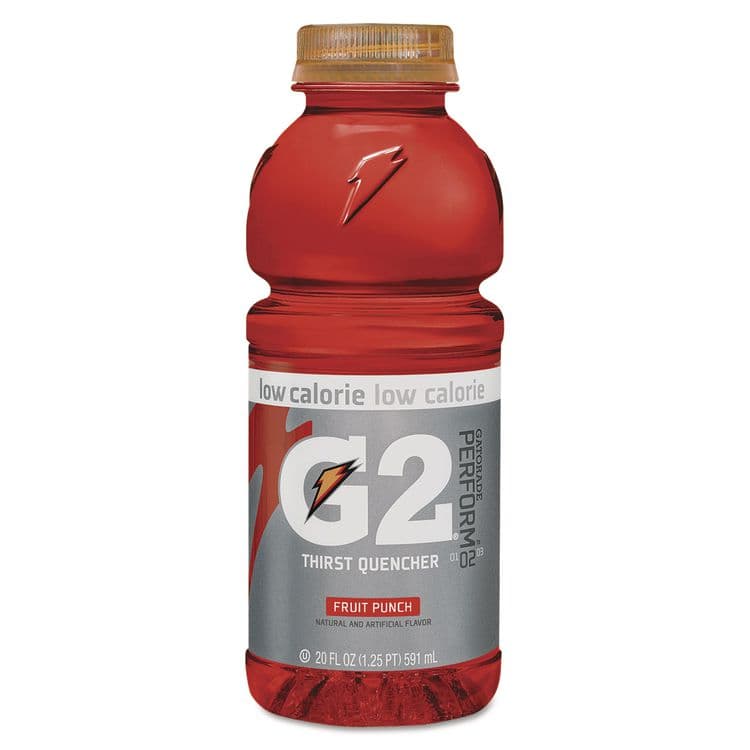 PEPSICO G2 Perform 02 Low-Calorie Thirst Quencher, Fruit Punch, 20 oz Bottle, 24/Carton (QKR04053)