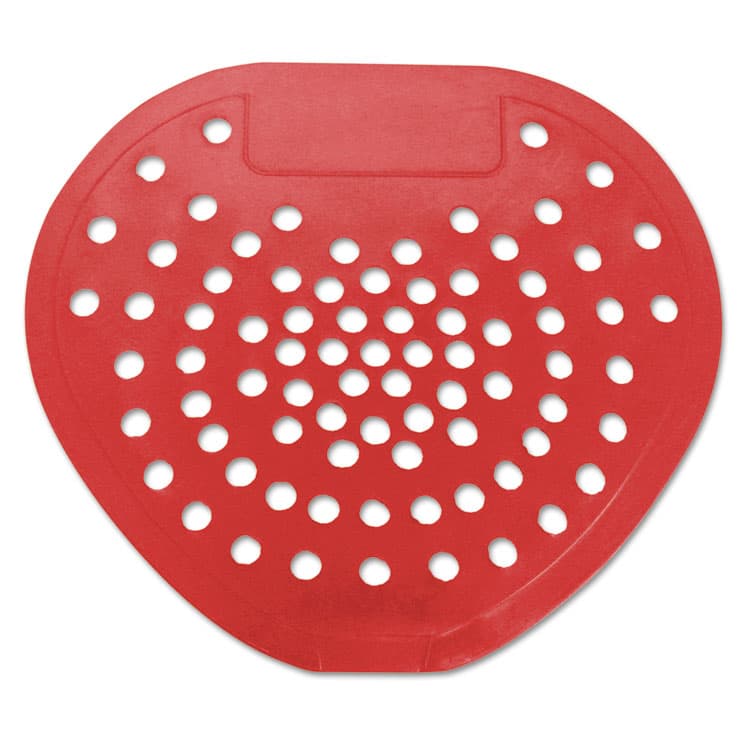 HOSPECO Health Gards Vinyl Urinal Screen, Cherry Scent, 7.75 x 6.88, Red, Dozen (HOS03901)