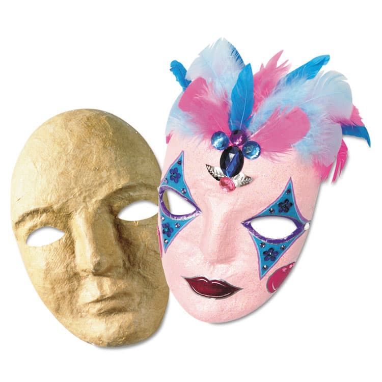 PACON CORPORATION Paper Mache Mask Kit, 8 x 5.5 (CKC4190) thumbnail 2