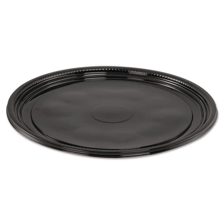 WNA, . Caterline Casuals Thermoformed Platters, 12" Diameter, Black. Plastic, 25/Carton (WNAA512PBL)