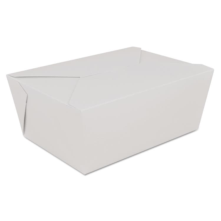 SOUTHERN CHAMPION TRAY ChampPak Retro Carryout Boxes, #4, 7.75 x 5.5 x 3.5, White, Paper, 160/Carton (SCH0774)