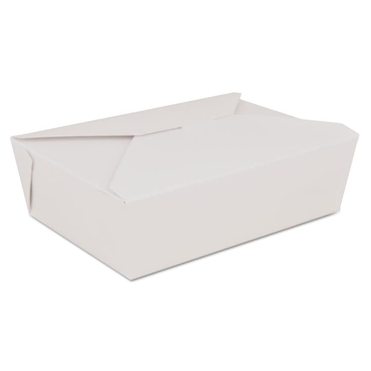 SOUTHERN CHAMPION TRAY ChampPak Retro Carryout Boxes, #3, 7.75 x 5.5 x 2.5, White, Paper, 200/Carton (SCH0773)