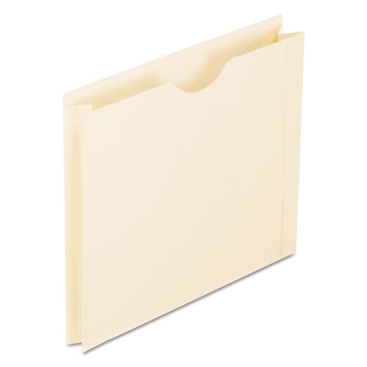 TOPS BUSINESS FORMS Manila Reinforced File Jackets, 2-Ply Straight Tab, Letter Size, Manila, 50/Box (PFX22200)