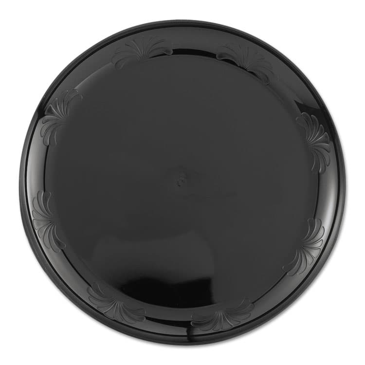 WNA, . Designerware Plastic Plates, 6" dia, Black, 10/Pack, 18 Packs/Carton (WNADWP6180BK) thumbnail 2