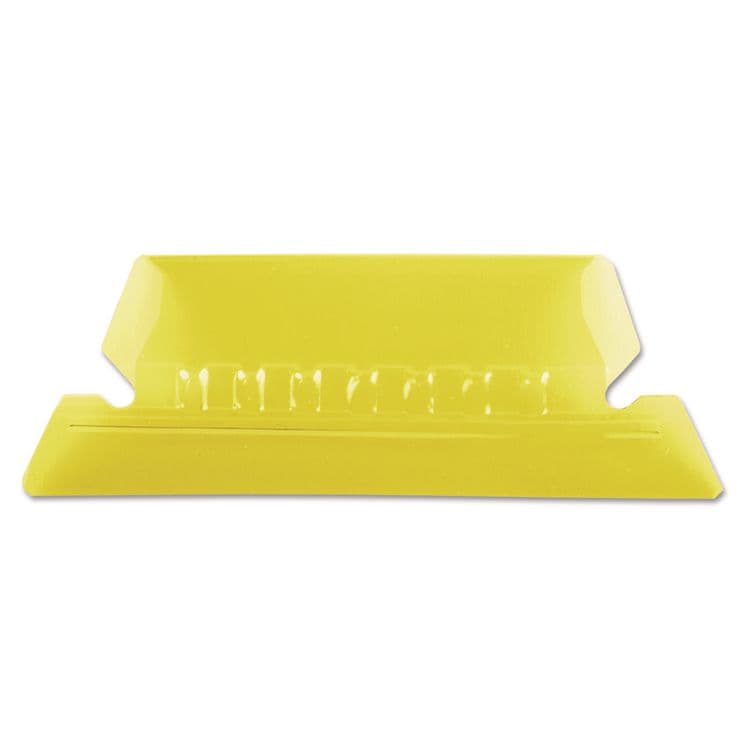 TOPS BUSINESS FORMS Transparent Colored Tabs For Hanging File Folders, 1/5-Cut, Yellow, 2" Wide, 25/Pack (PFX42YEL)