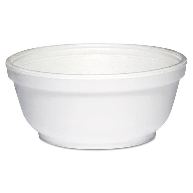 DART Insulated Foam Bowls, 8 oz, White, 50/Pack, 20 Packs/Carton (DCC8B20)